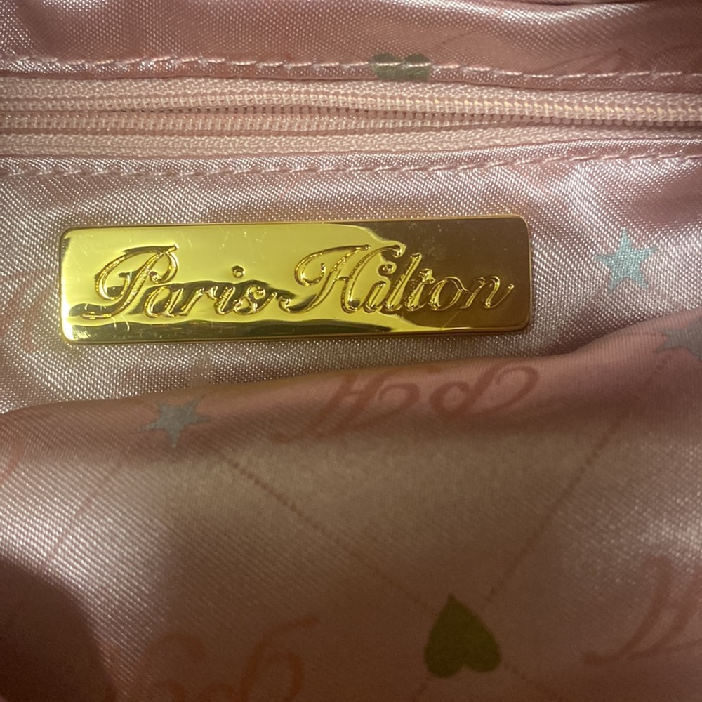 Cute little Vintage Y2K Paris Hilton pink fringe shoulder bag. - Picture 6 of 12